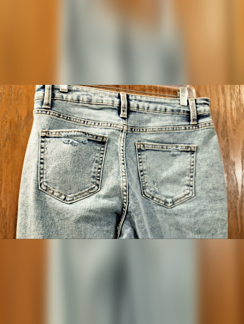 Time and Tru Light Wash Skinny Jeans (Highrise/mom) - Picture 4 of 4